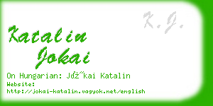 katalin jokai business card